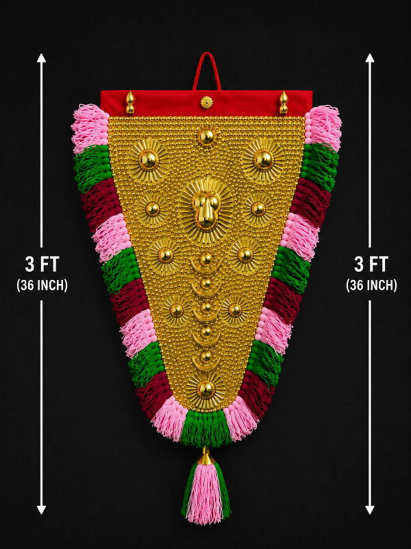 Traditional Gold NettyPattam (3 ft)