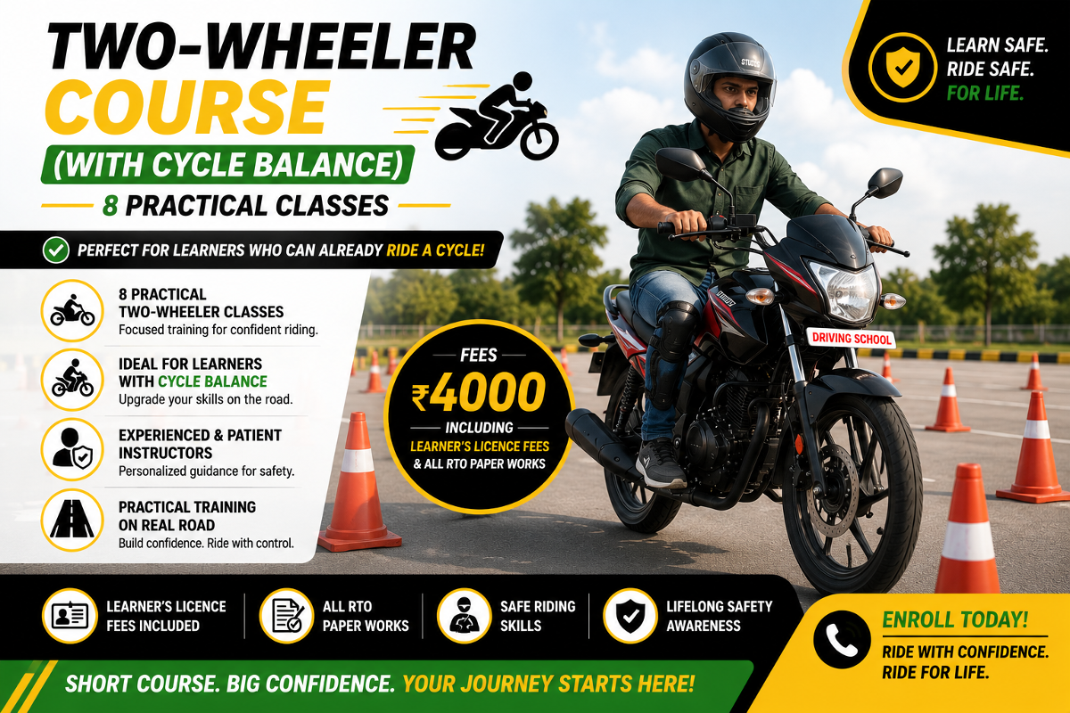 Two-Wheeler Course (With Cycle Balance)