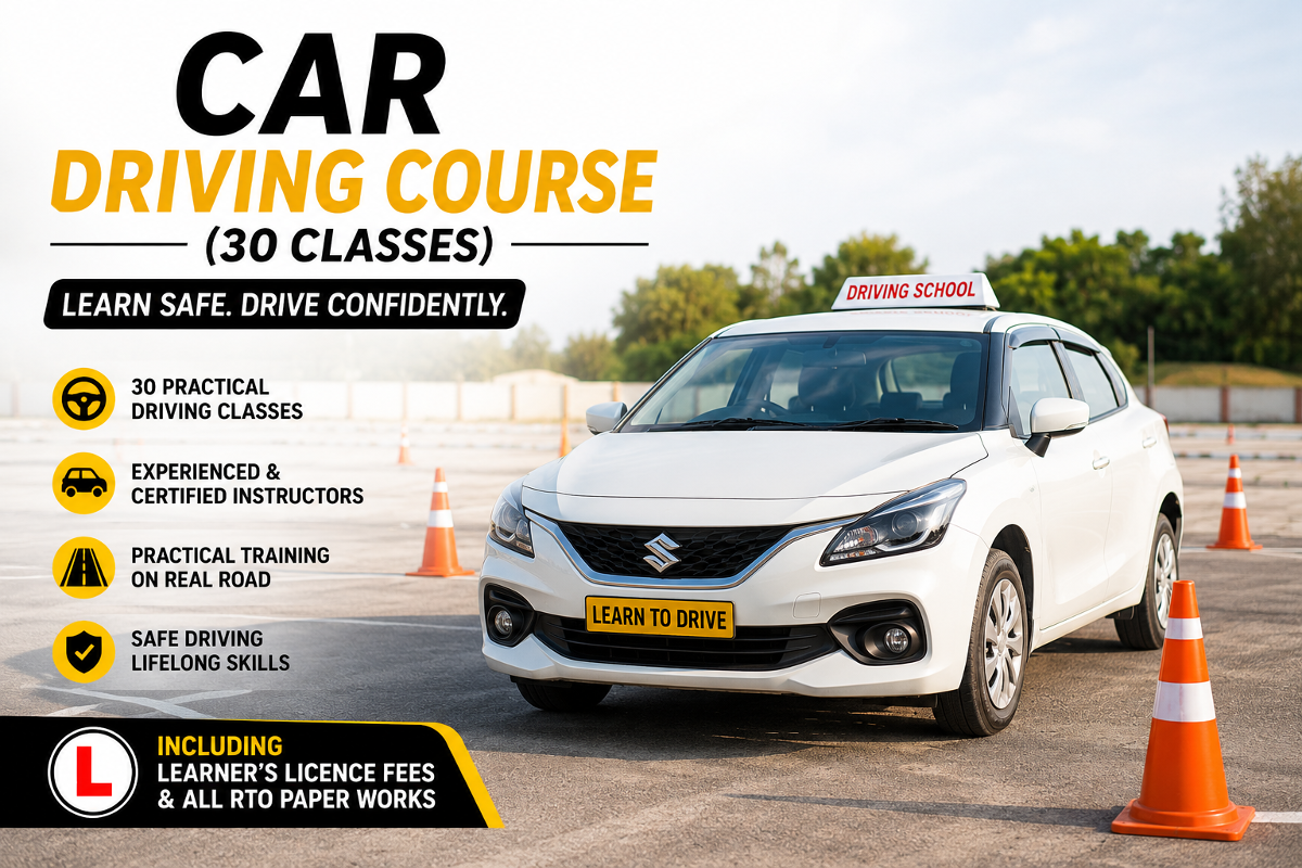 Car Driving Course (30 Classes)