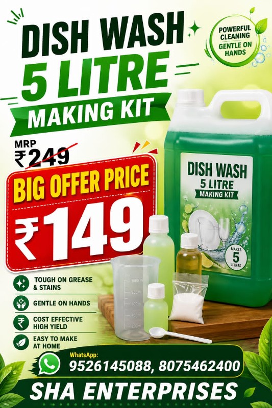 Dish Wash 5 Litre Making Kit