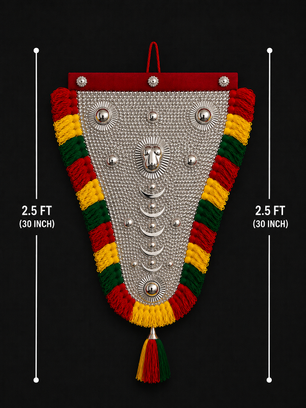 Traditional Silver NettyPattam (2.5 ft)