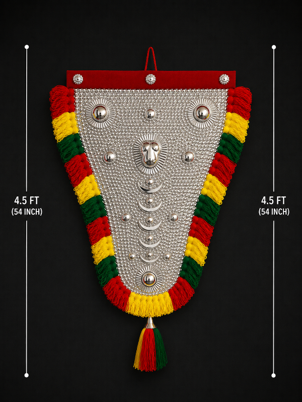 Traditional Silver NettyPattam (4.5 ft)
