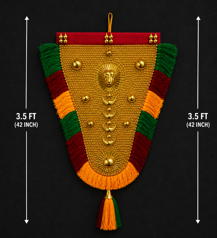 Traditional Gold NettyPattam (3.5 ft)