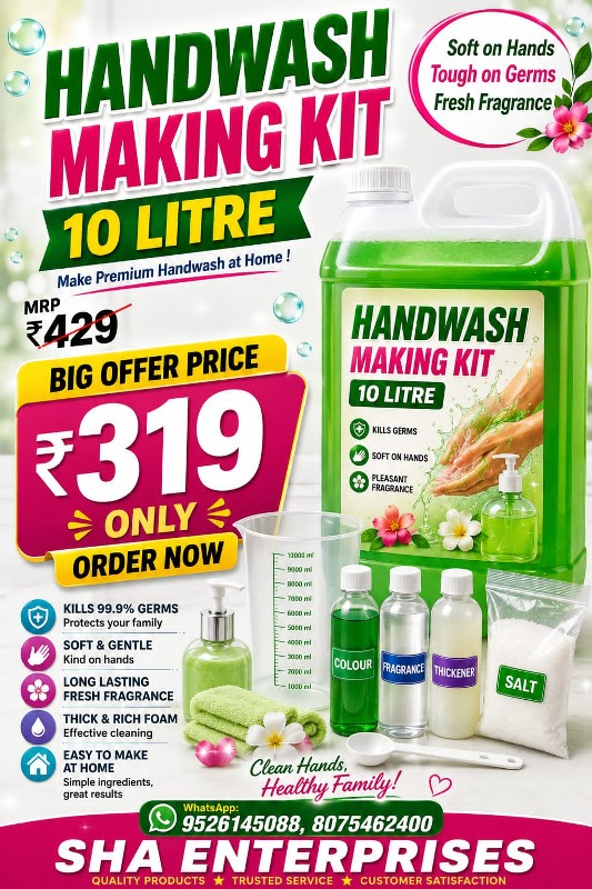 Hand Wash 10 Liter Making Kit